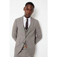 BURTON Slim Heritage Check Wedding Suit Jacket