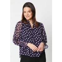 Wallis Navy Top Womens Workwear Tops