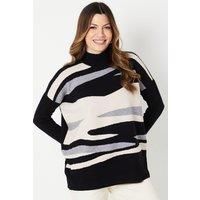 Womens Wave Printed Jumper