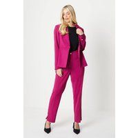 Womens Petite Split Hem Tapered Trousers