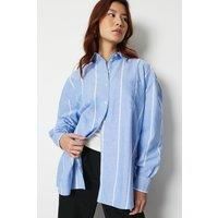 Chambray Stripe Oversized Shirt