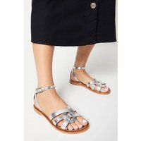 Dorothy Perkins Silver Sandals Womens Casual Sandals