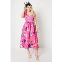 Debut London by Coast Floral One Shoulder Dress