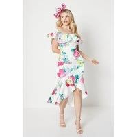 Debut London by Coast Floral Scuba Bardot Dress