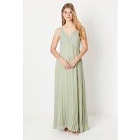 Debut London Pleated Bodice Georgette Bridesmaids Dress