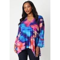 Curve Ombre Hanky Hem Top