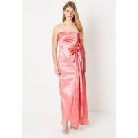 Bow Taffeta Maxi Gown