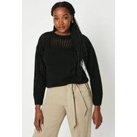 Womens Stitch Yoke And Sleeve Detail Jumper