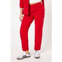 Dorothy Perkins Red Slim Fit Trousers Womens Smart Trousers