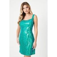 Debut London by Coast Sequin Embellished Mini Dress