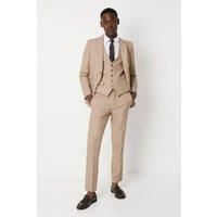 Mens Slim Fit Neutral End On End Suit Trouser - 42L