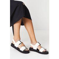 Womens Faith: Henrietta Buckle Strap Chunky Sandals