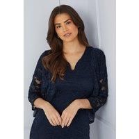 Wallis Navy Kimono Womens Occasion Tops