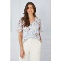 Wallis Blue Blouse Womens Occasion Tops