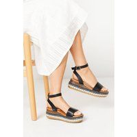 Womens Good For The Sole: Melli Embellished Flatform Sandals