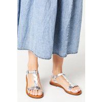 Womens Good For The Sole: Mollie Twist T Bar Flat Sandals