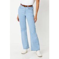 Womens High Rise Comfort Stretch Flared Leg Jean