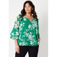 Wallis Green Top Womens Daywear Tops