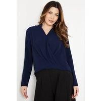 Womens Long Sleeve Wrap Top