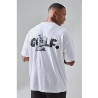 Man Active Golf Oversized Backprint T-shirt