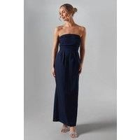 Coast Womens Maxi Dress Navy Taffeta Floor Length Sophisticated Silhouette