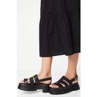 Faith: Mona Chunky Slingback Sandals