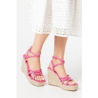 Faith Pink Wedges Womens Day To Night Heels