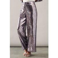 Sequin Wide Leg Trousers