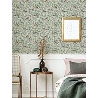 Arthouse Birds & Blossoms Green Wallpaper