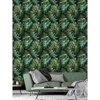 Arthouse Living Wall Green Wallpaper Tropical Jungle Leaves Modern Contemporary