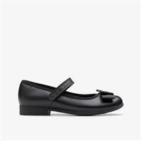 Girls Clarks Stylish Bow Detailed School Shoes 'Scala Tap'