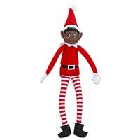 Captivating Red Regular Long Leg Soft Body Black Elf Boy Doll - 12" (1 Pc.) - Perfect For Elf Enthusiasts And Fantasy Collectors