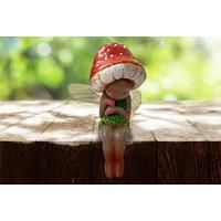 Mini Sleeping Mushroom Fairy Statue