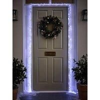 Christmas Lights Xmas Decorations 880 LED Door Garland Ice, Warm, Multi Coloured