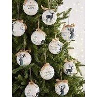 Three Kings Stag Vintage Bauble Assorted