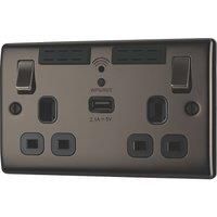 BG Nexus Metal Switches & Sockets - Black Nickel - Complete Range (Multi Option)