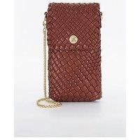 Dune London Saff Woven Phone Lanyard Purse