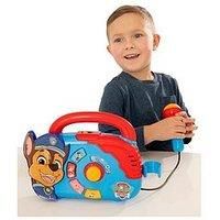 Paw Patrol Boombox With Light & Working Microphone To Sing Along 18m New Chase