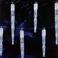 Premier Blue 24 Chaser Icicles Lights with 72 Blue LEDs