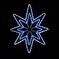 Premier Decorations 90cm 156 Bluewhite LED Star Rope Light