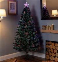 Premier Decorations 6ft Fibre Optic Christmas Tree