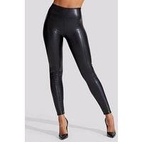 The PU Seamed Leggings