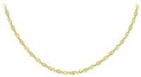 Revere 9ct Gold Twisted Curb 18 Inch Necklace