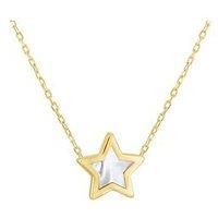 The Love Collection 9Ct Mop Star Necklace