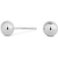 Simply Silver Women/'s Sterling Silver Ball Stud Earring