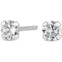 Simply Silver Women/'s Sterling Silver Cubic Zirconia Stud Earring