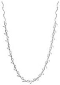 Jon Richard Bridal Pave Wave Leaf Collar Necklace