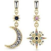 Mood Gold Multi Coloured Celestial Drop Earring