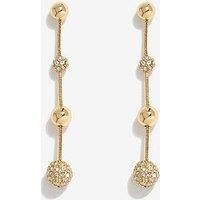 Mood Crystal Linear Ball Drop Earrings