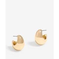 Jon Richard Gold Plated Curved Domed Earrings